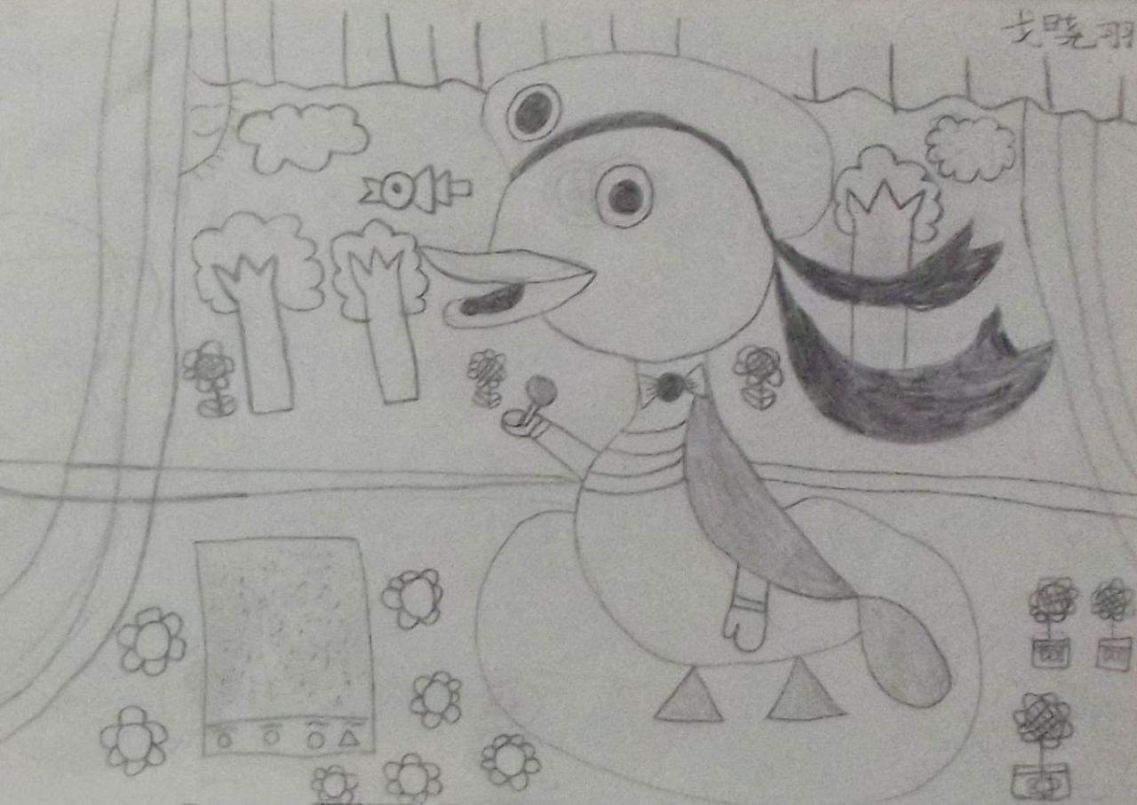 唐老鸭演唱会 戈晓羽画