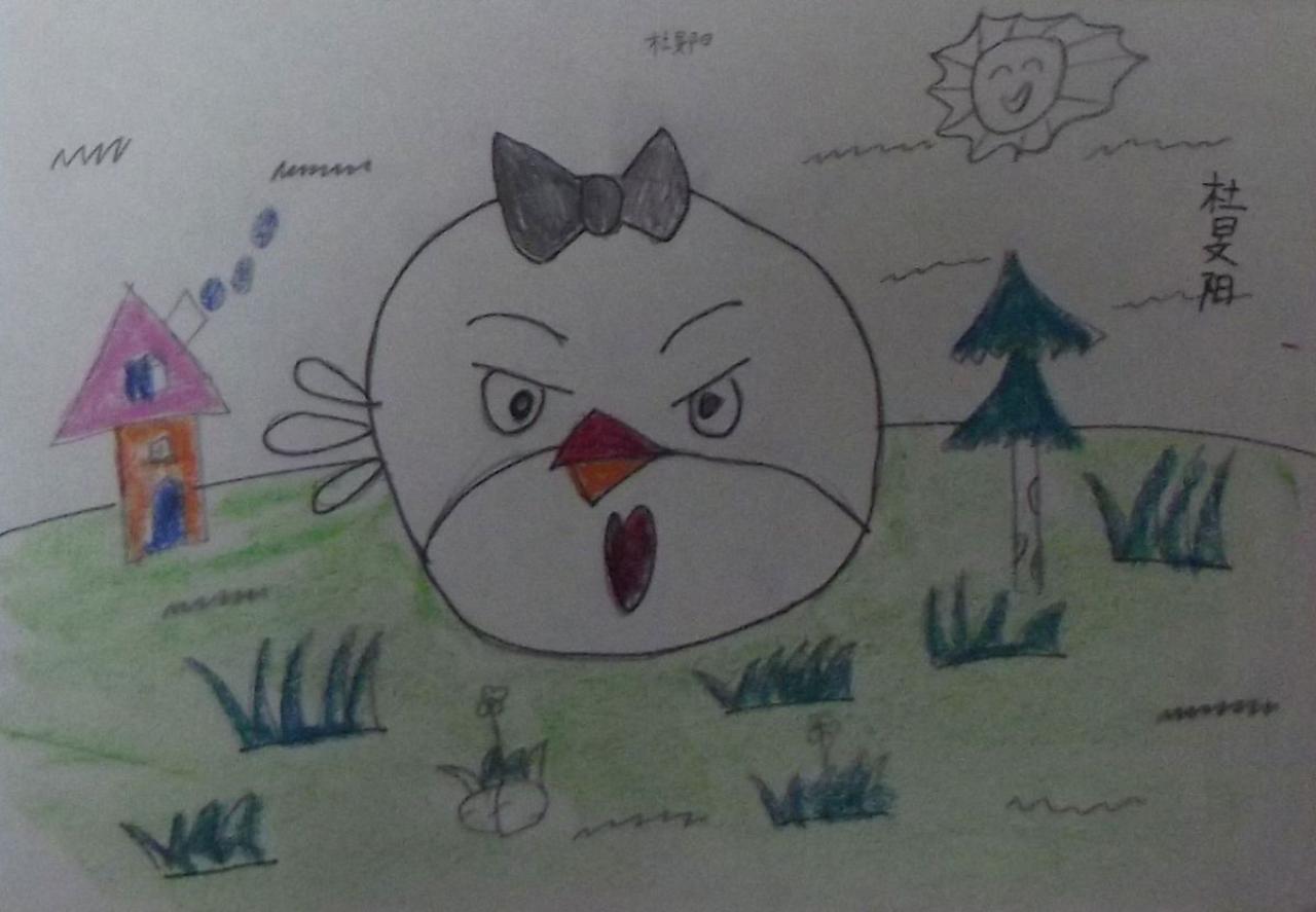 蝴蝶结卡通 杜旻阳画