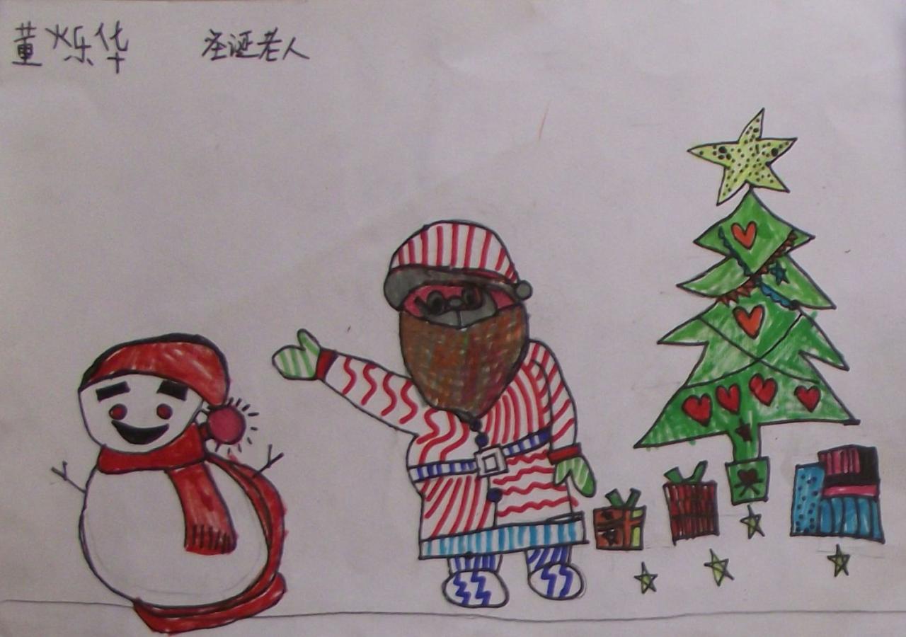 圣诞老人 董烁华画