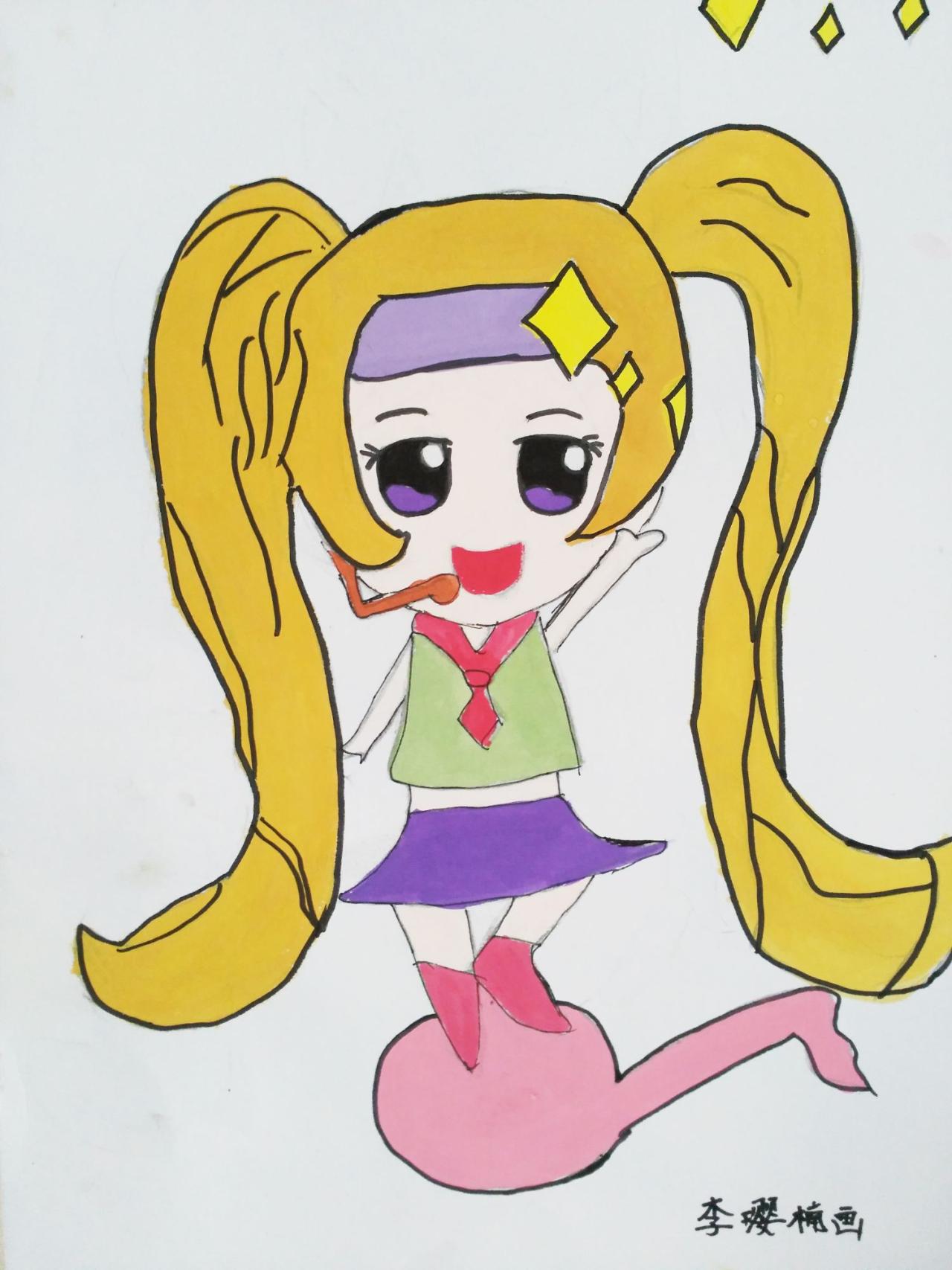 Q版女孩 李樱楠画