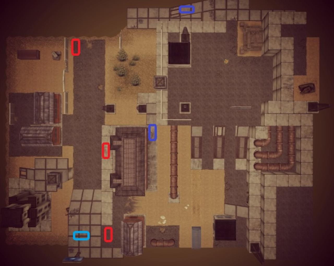 3D坦克寂静Ⅱ地图俯视图