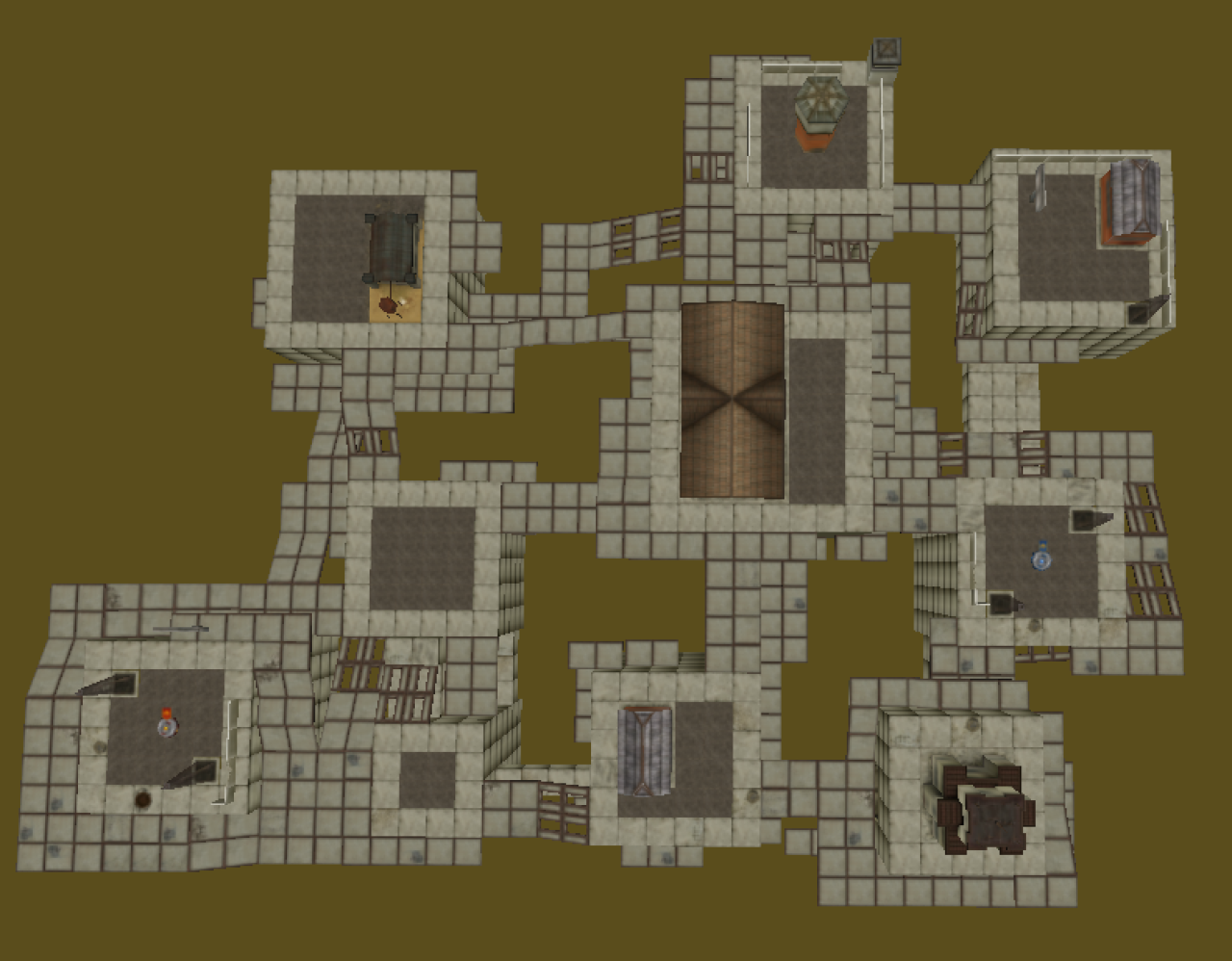 3D坦克深渊地图俯视图