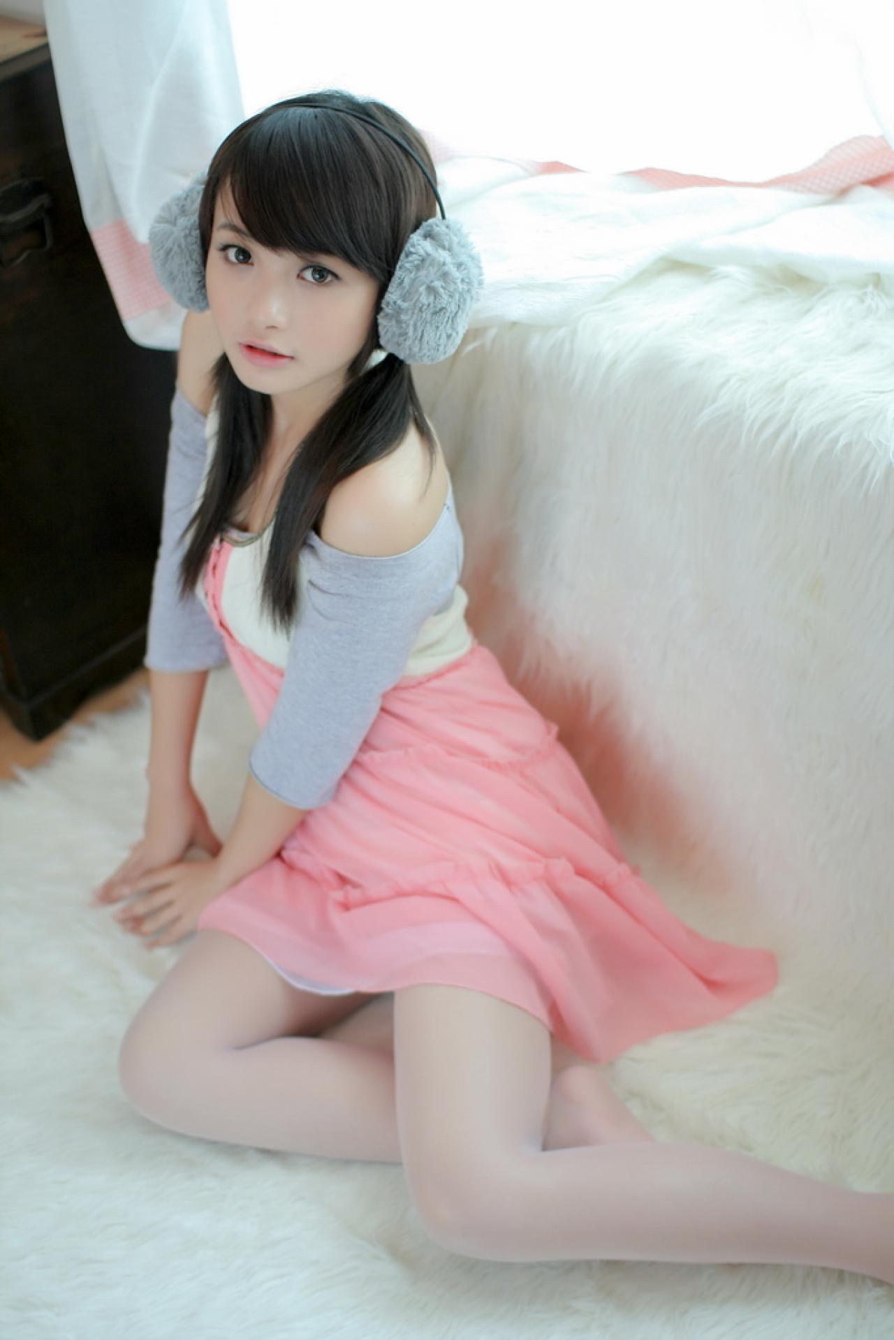 知知公主粉红裙淑女照2