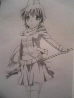 绘制古河渚线稿步骤五