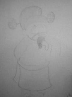 如何画财神爷步骤二