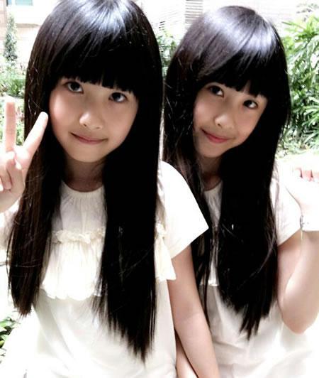 萝莉姐妹小希Sandy和小涵Mandy的合影照2