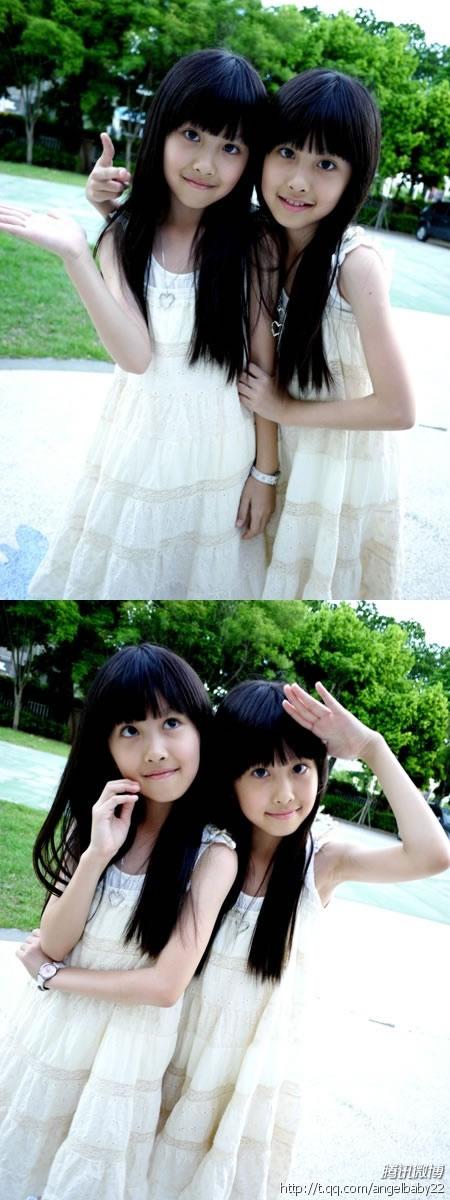 萝莉姐妹小希Sandy和小涵Mandy的合影照5