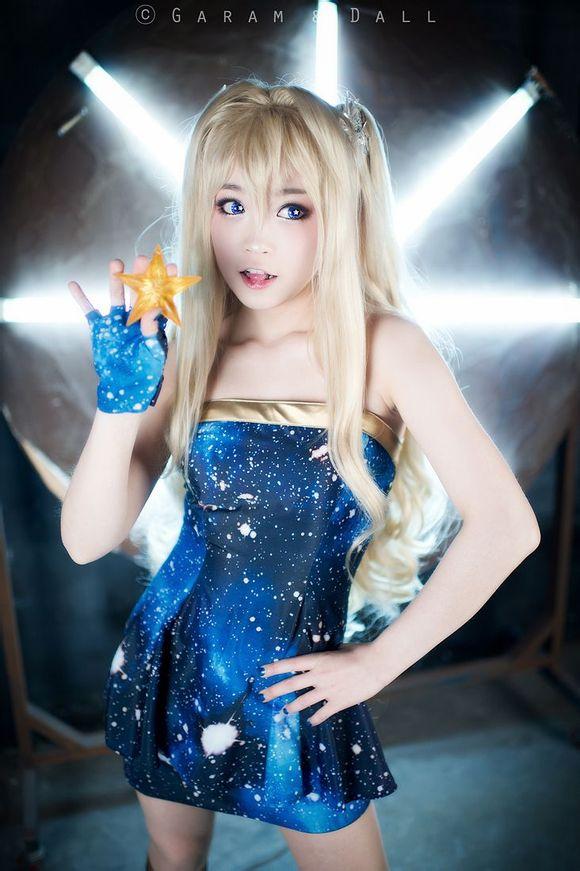 兔娘Cosplay星空物语照片3