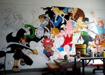 少年给海贼王画像全部上完色彩