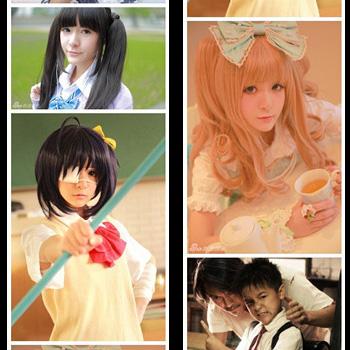 徐娇cospaly和在长江七号里饰演男孩子的照片