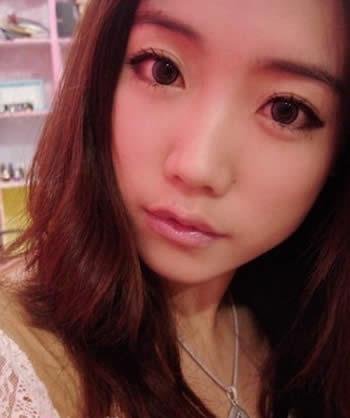 萌系妆化好的样子