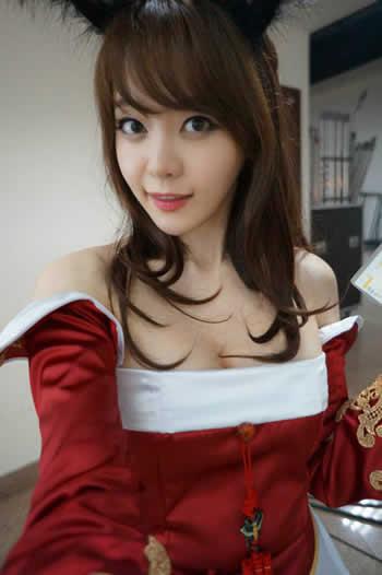 韩国萌妹纸Cosplay九尾妖狐花絮照01