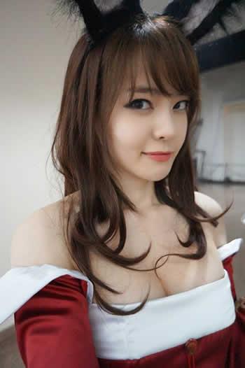 韩国萌妹纸Cosplay九尾妖狐花絮照02