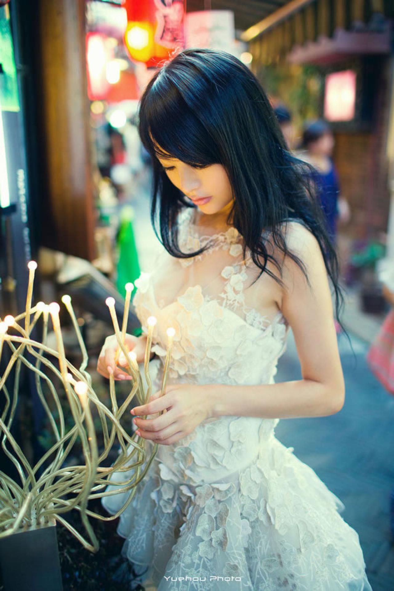 歪歪白色清纯街拍03