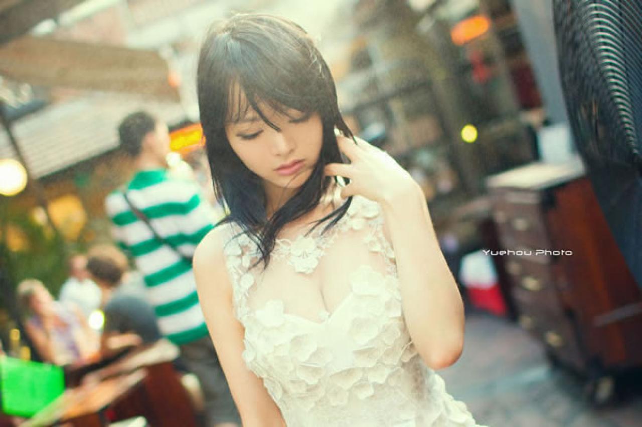 歪歪白色清纯街拍09