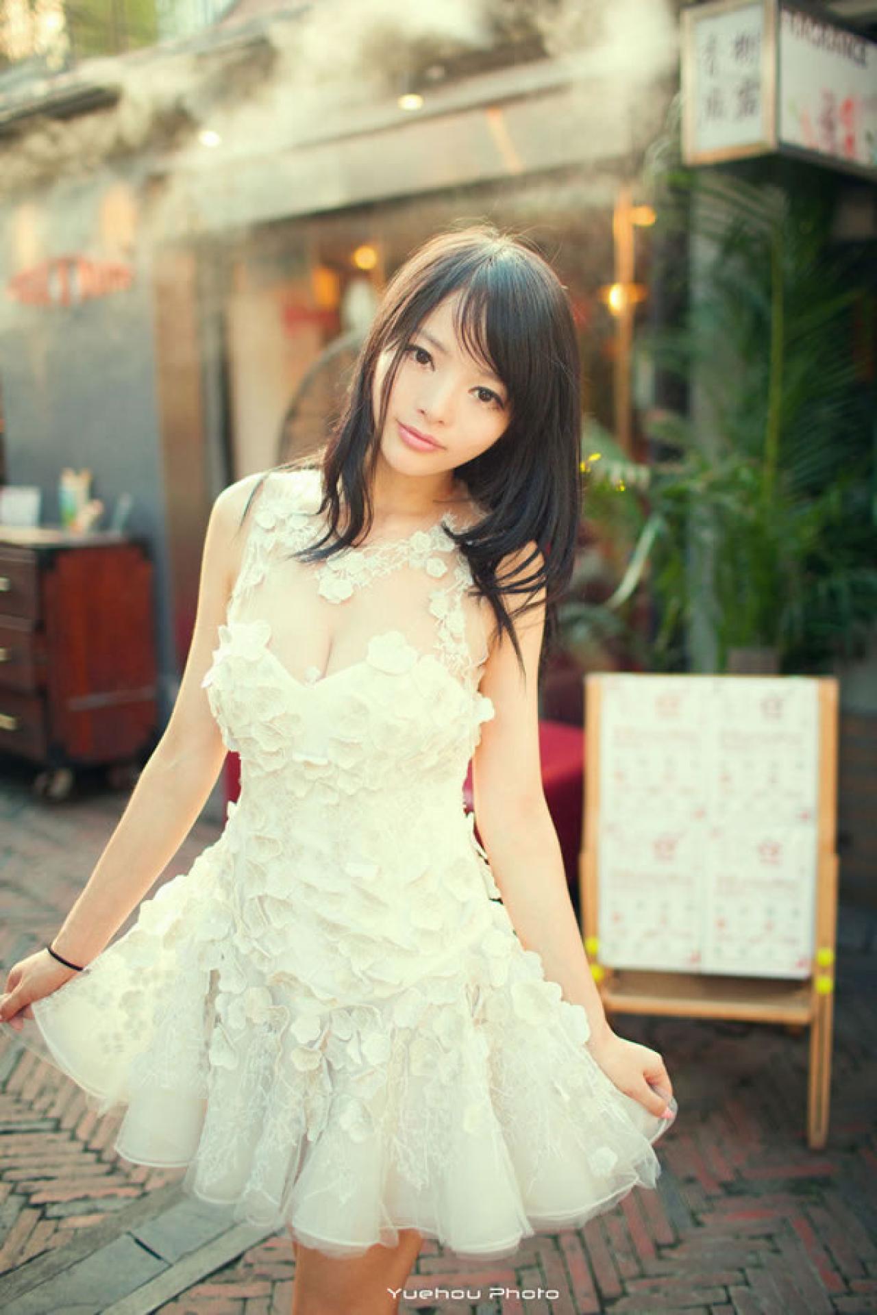 歪歪白色清纯街拍14