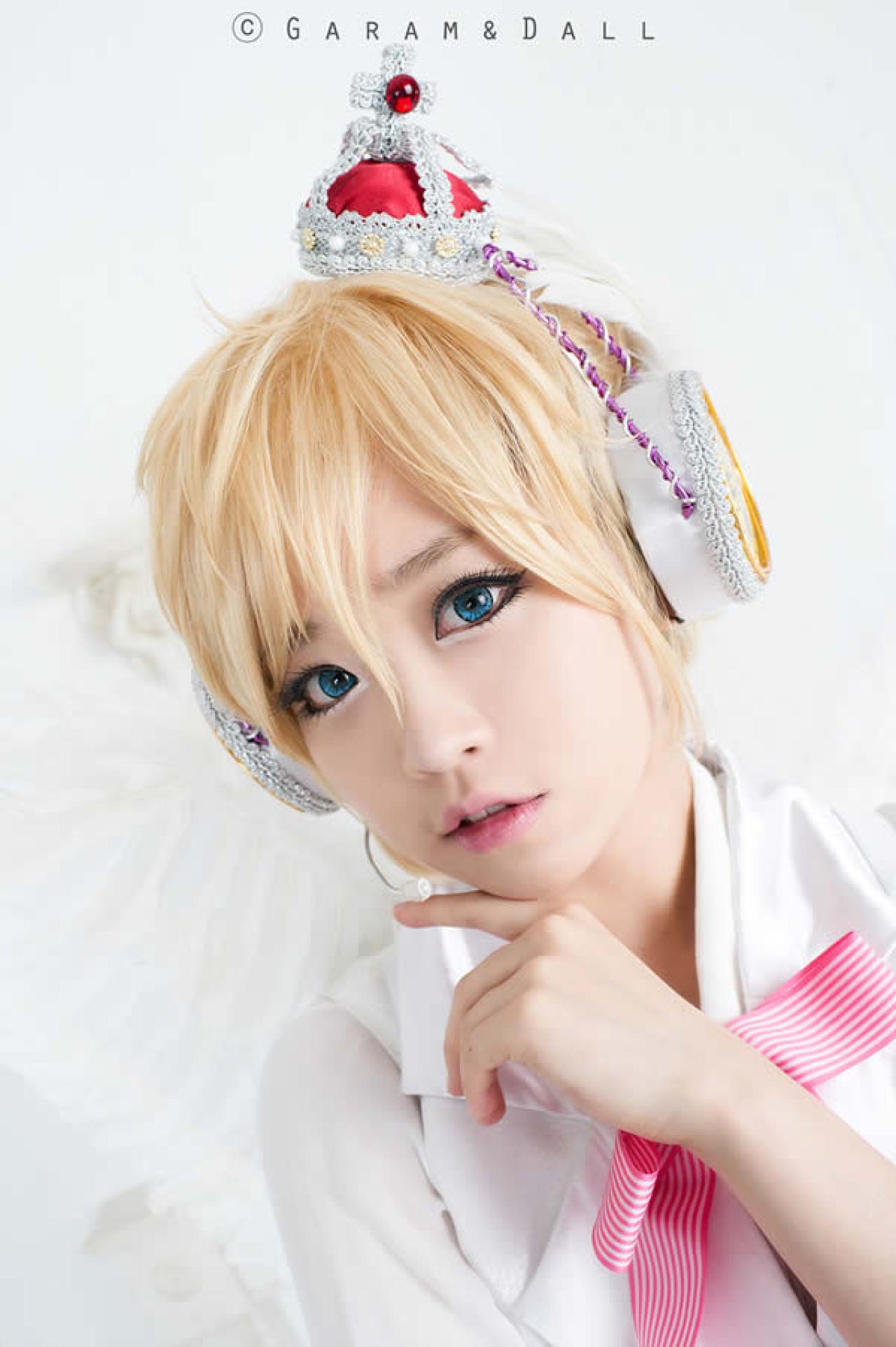 白衣镜音双子超萌系Cosplay组图03