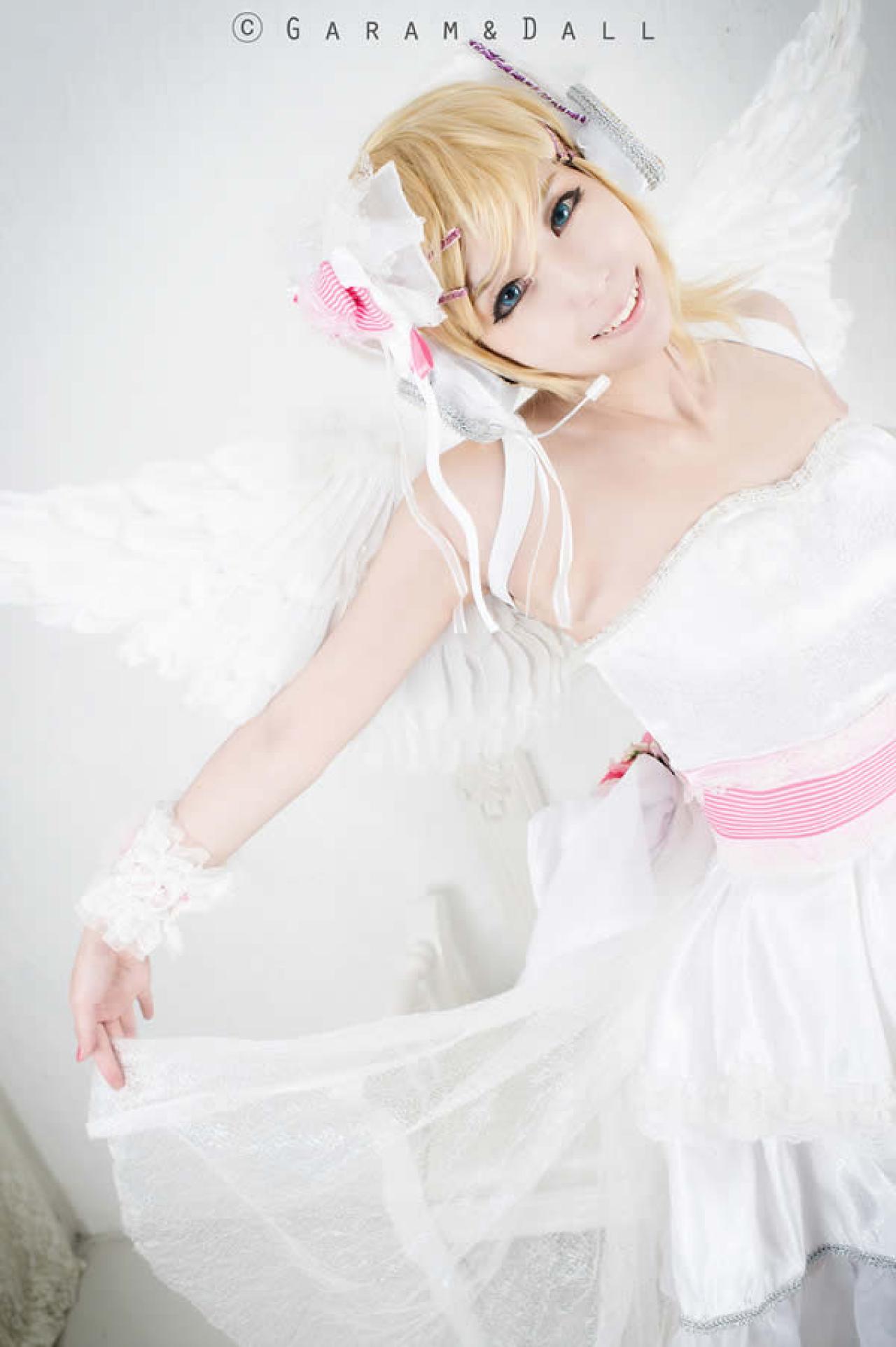白衣镜音双子超萌系Cosplay组图05