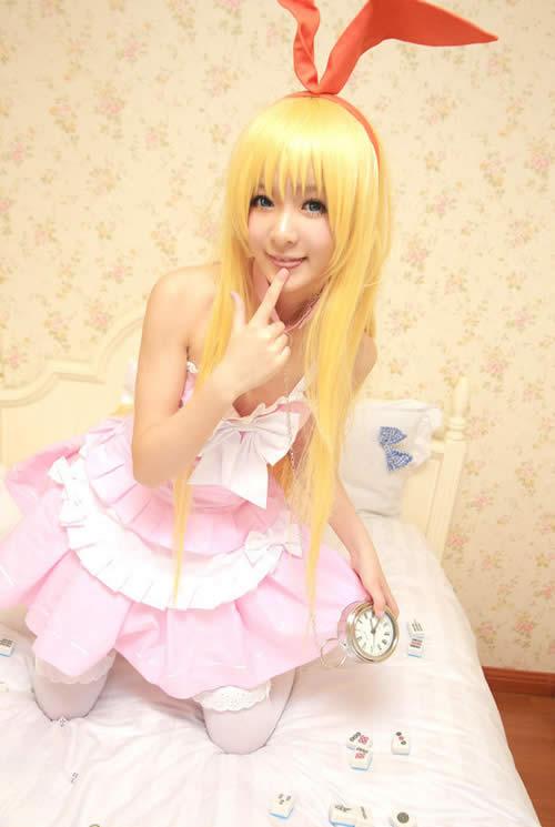 天才麻将少女Coser傲娇姿势