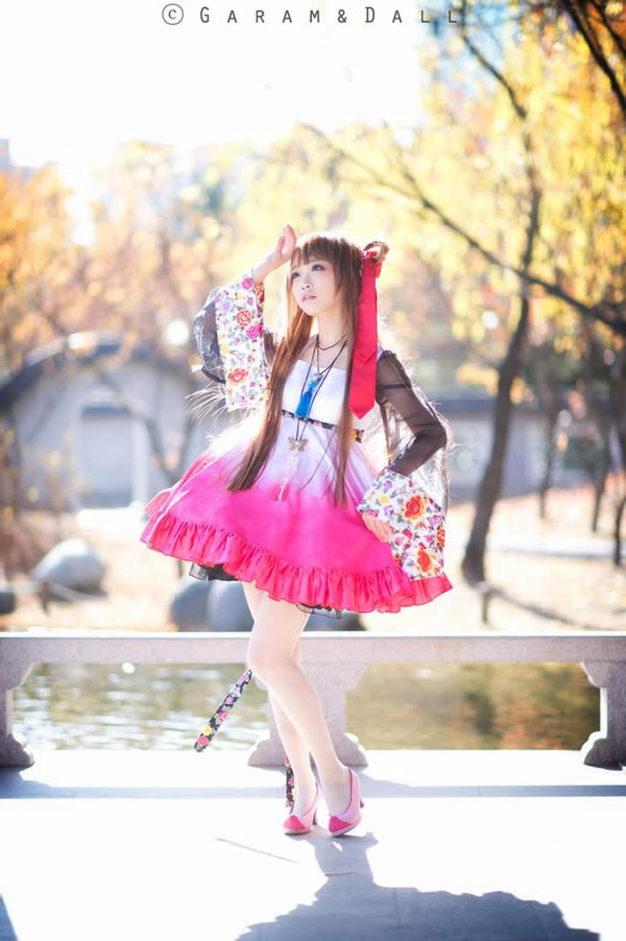 兔娘单手叉腰姿势