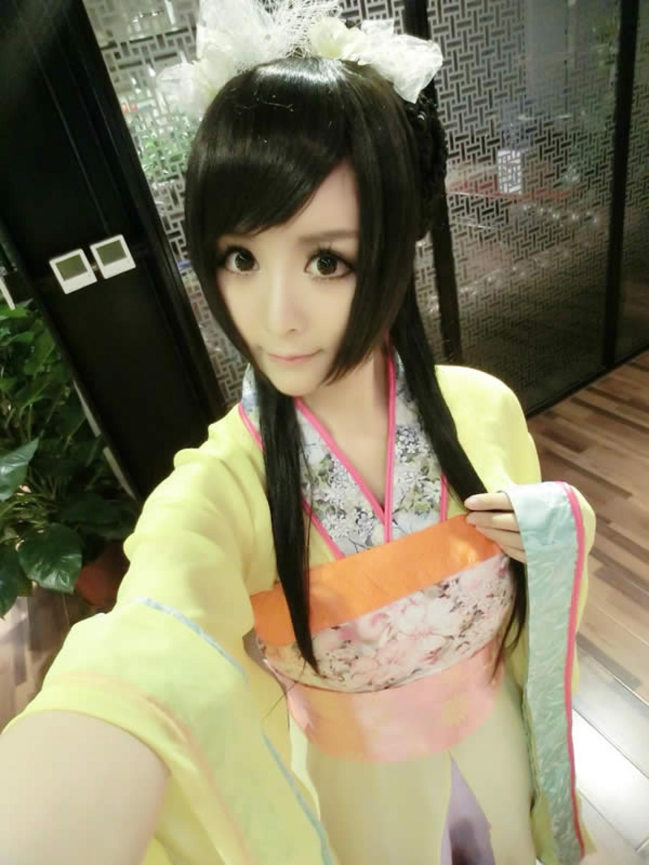 桃宝在万万没想到番外篇第5话，总第15话中的古装形象