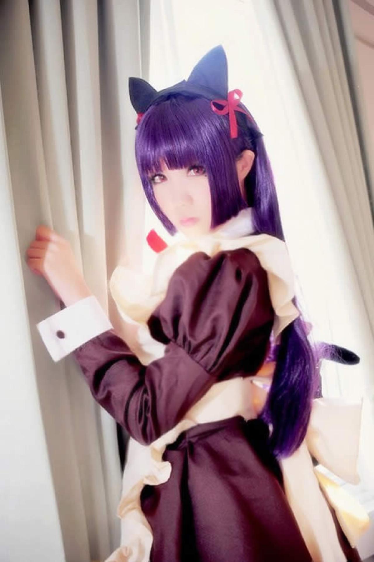 Neneko Cos五更琉璃轻轻拉开窗帘