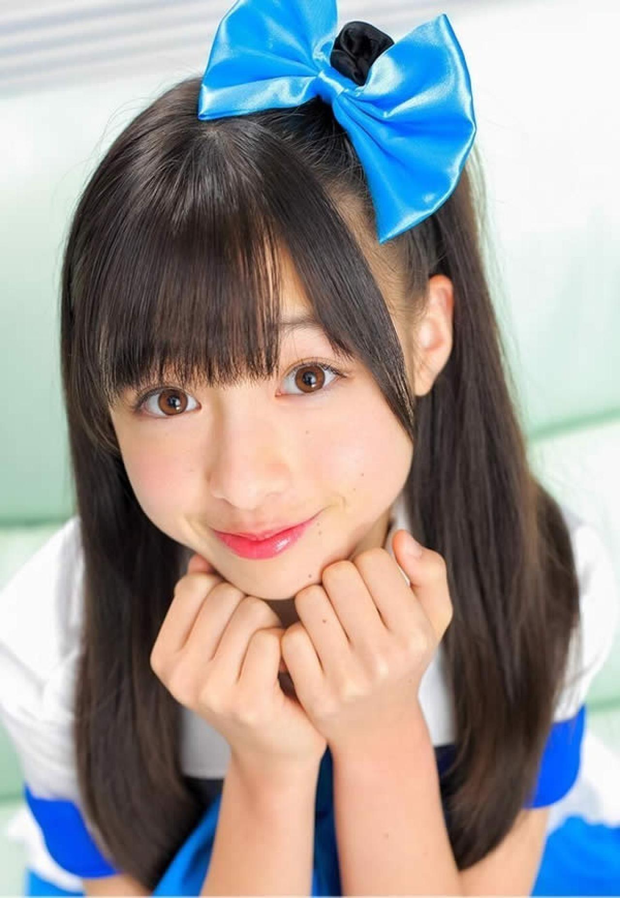 日本偶像团队桥本环奈蝴蝶结发卡照