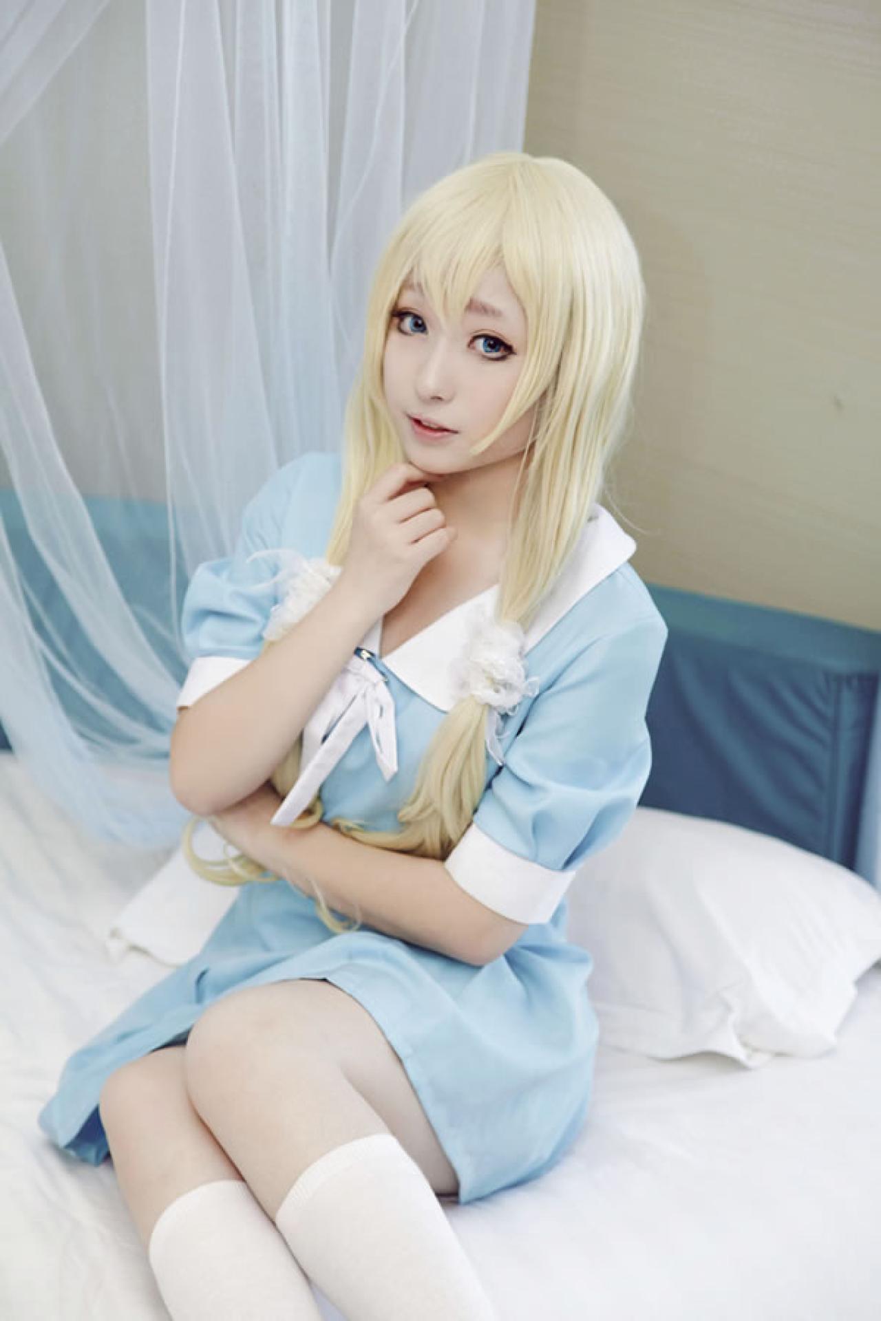 轻音少女全家福淡蓝色Cosplay组图01