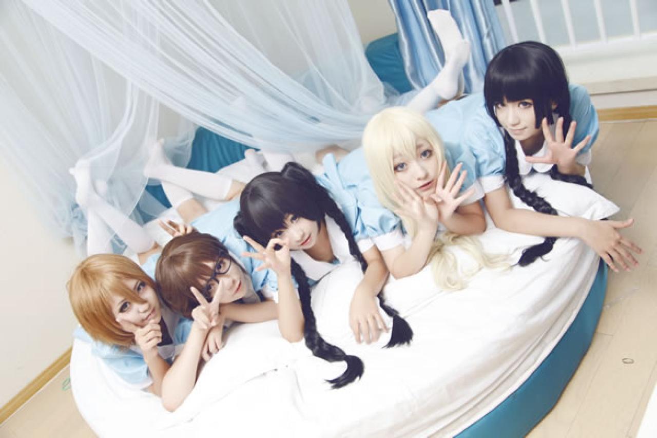 轻音少女全家福淡蓝色Cosplay组图12