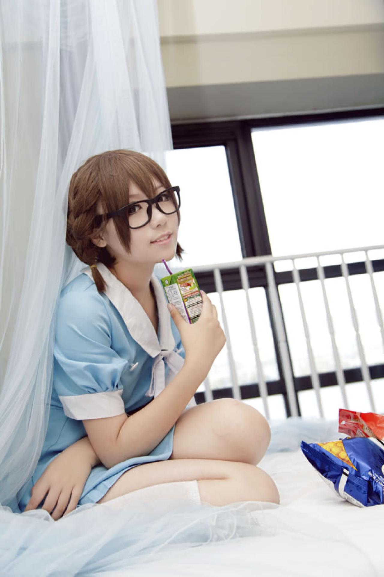 轻音少女全家福淡蓝色Cosplay组图04