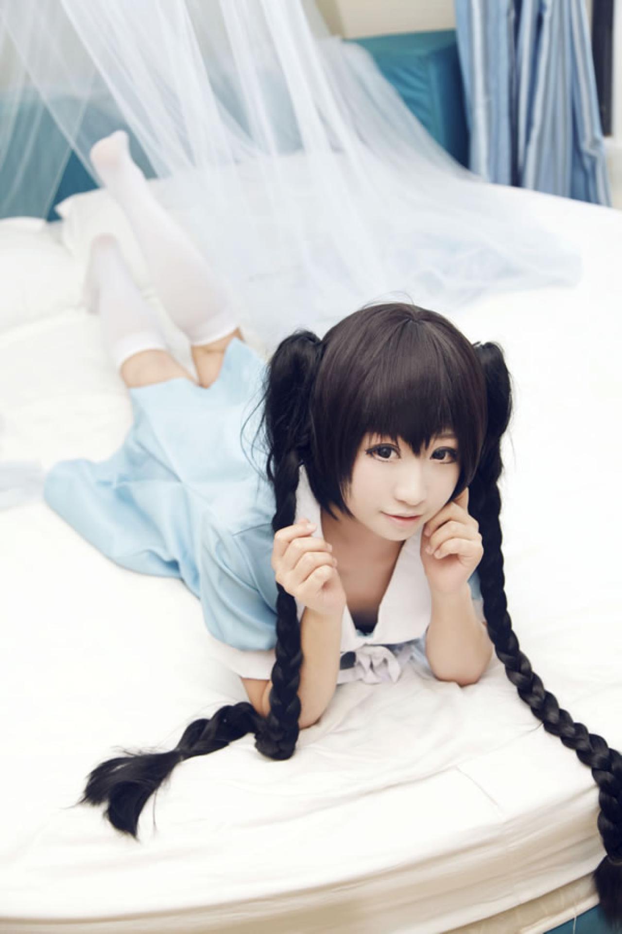 轻音少女全家福淡蓝色Cosplay组图05