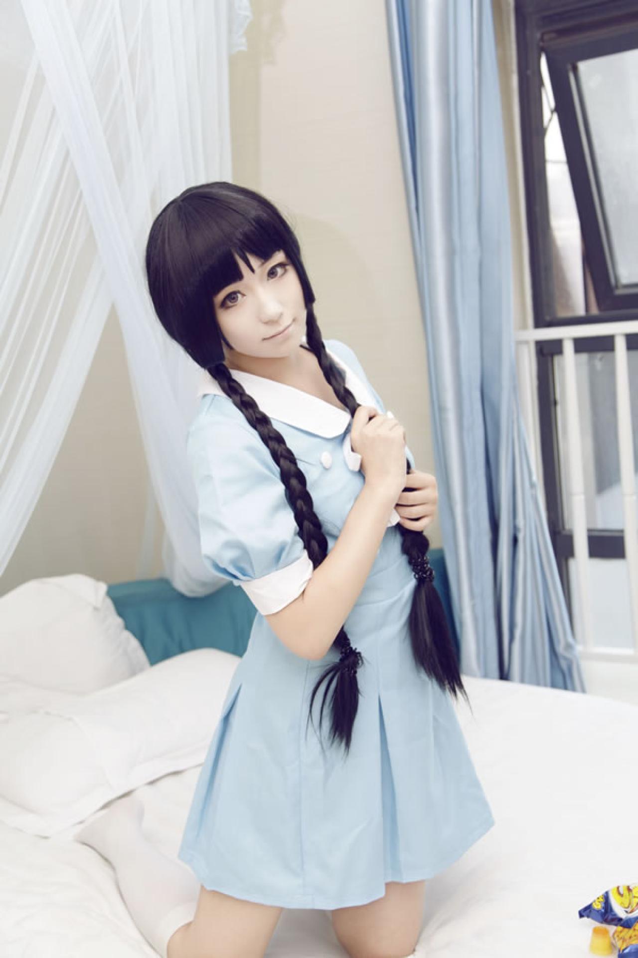 轻音少女全家福淡蓝色Cosplay组图11