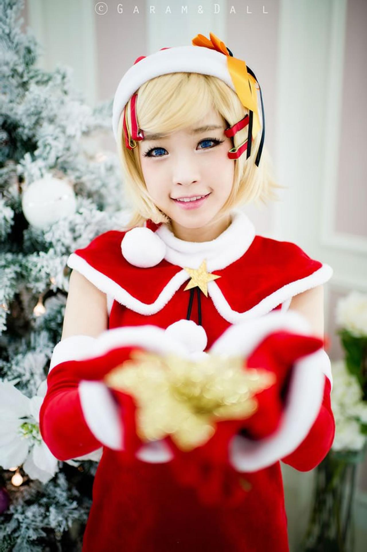 兔娘黄发圣诞服送你可爱的小礼物