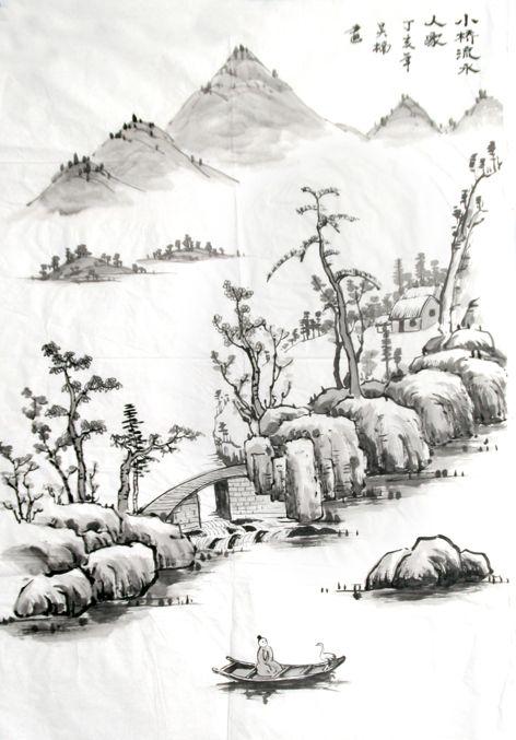 小桥流水人家 丁亥年 吴楠画