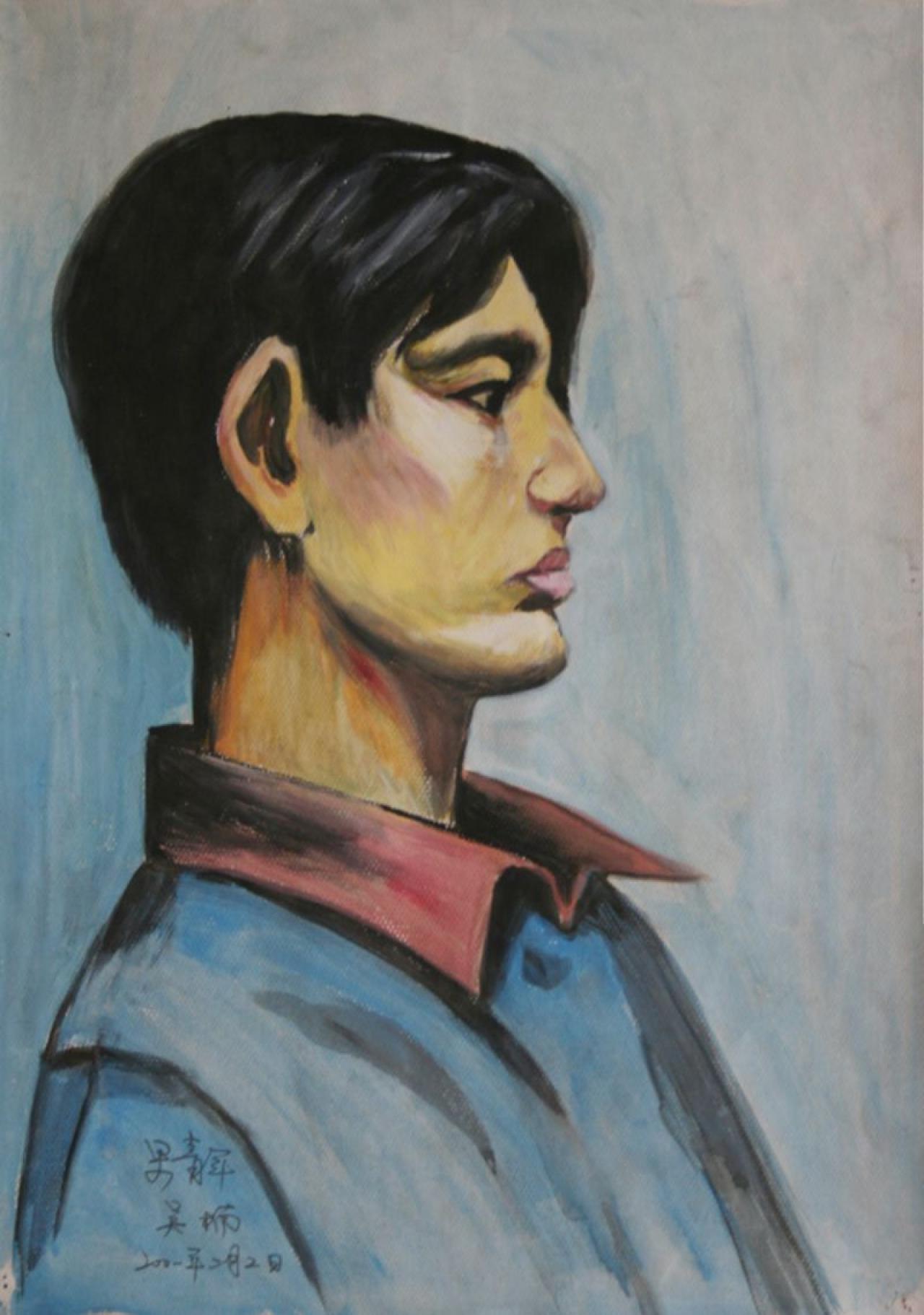 男青年 2000年2月2日 吴楠画