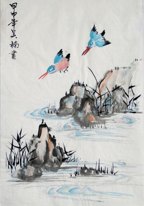 写意花鸟 甲申年 吴楠画