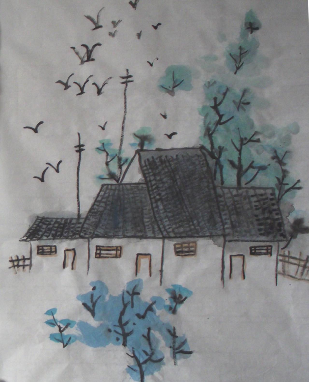 江南早春 卢婉仪画