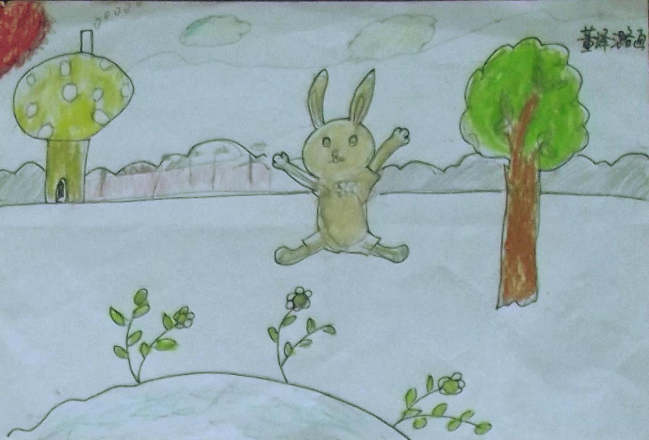 跳跃的兔子 董译潞画