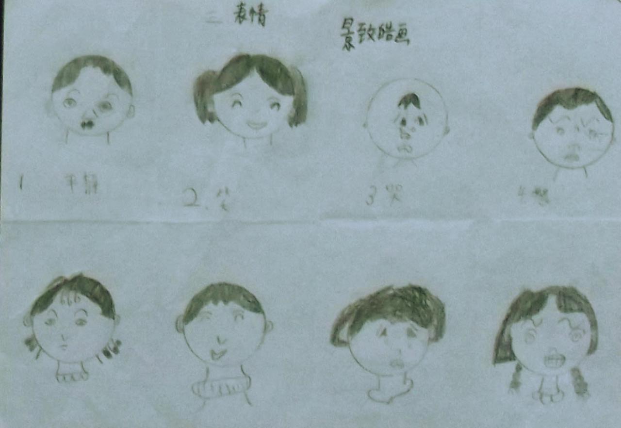 平静笑哭怒 人物表情 景致皓画