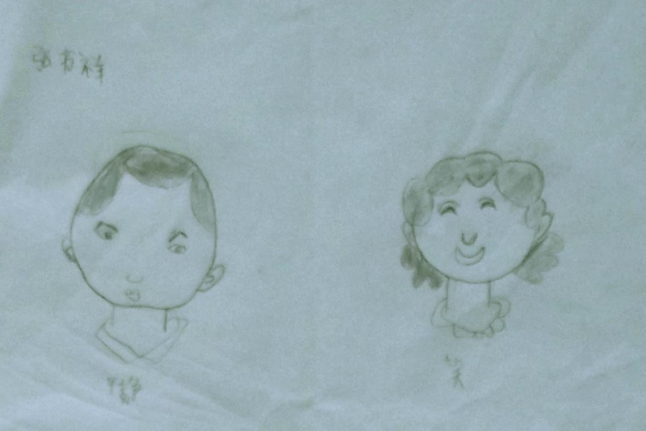 平静笑哭怒 人物表情 张书祥画