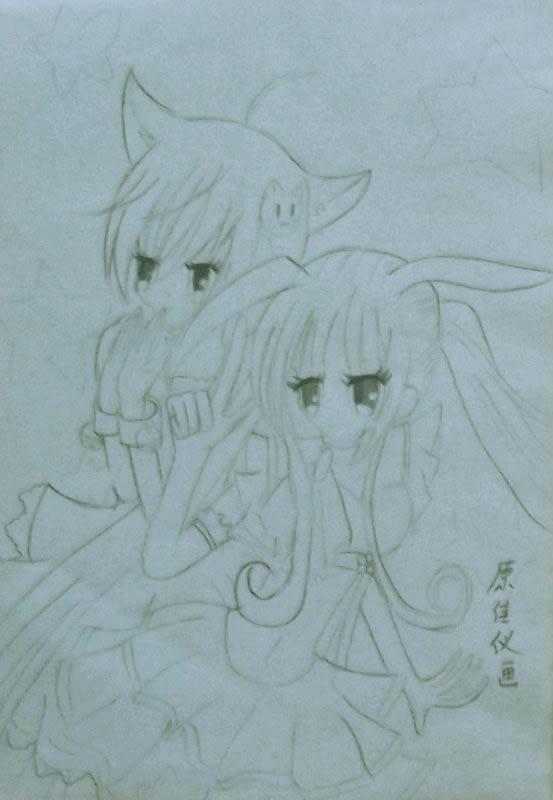 美少女 原佳仪画