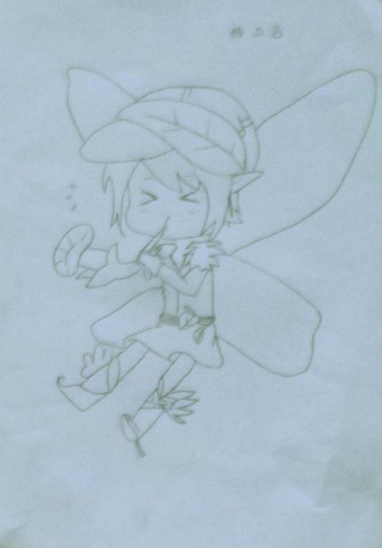 吹气泡的小精灵 段玉洁画