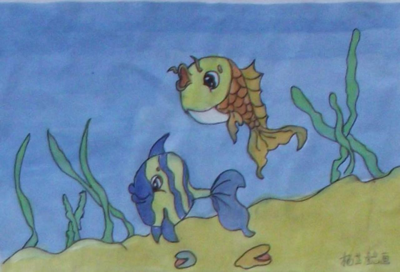 金鱼 杨芷懿画