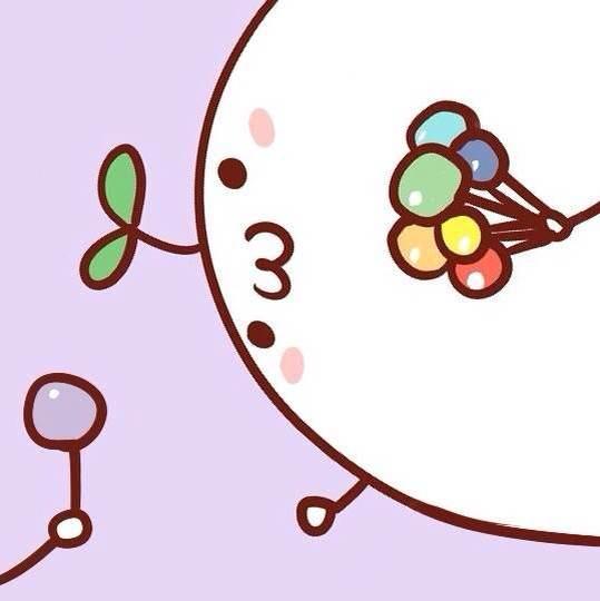 给我紫色的棒棒糖，萌起来啦