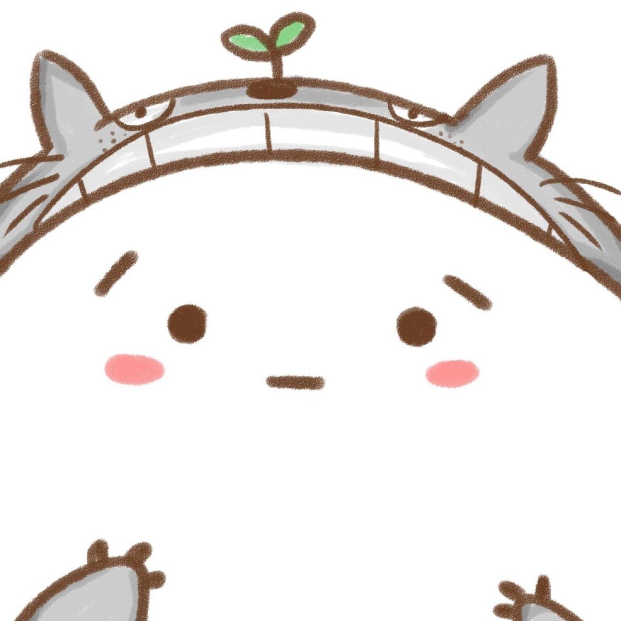 大灰狼睡衣，木讷神情