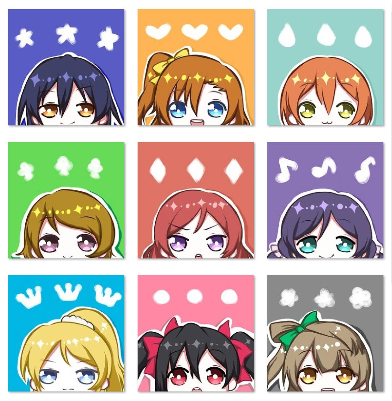 LoveLive!全部二次元偶像角色头像 预览图