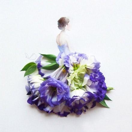 紫色扶郎姑娘头像