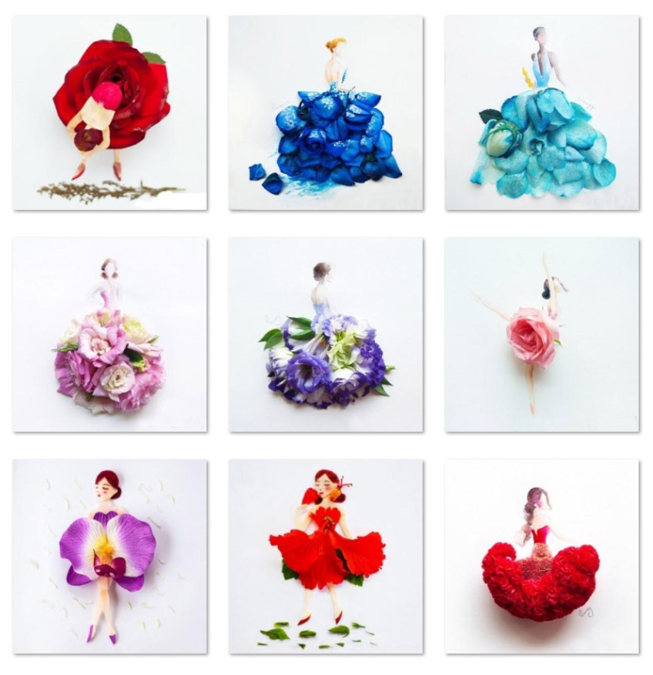 拟人鲜花可爱头像 预览图