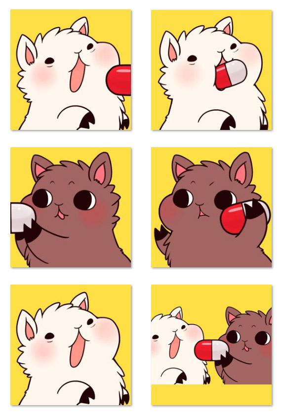 羊驼喂药大尺寸头像 预览图