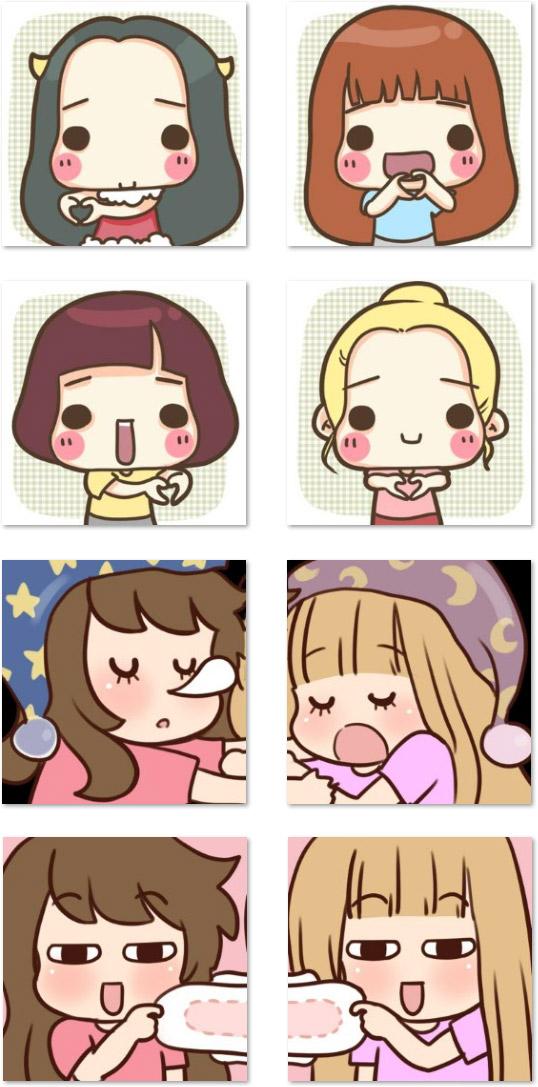 我和我的闺蜜大尺寸可爱头像 预览图